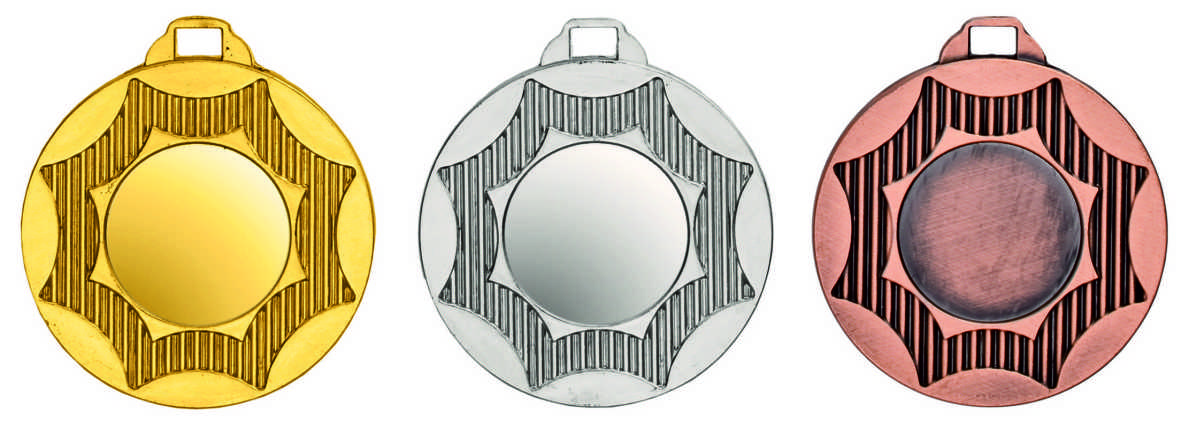 Zamak  Medaille 50mm Lieferbar in Gold-Silber - Bronze