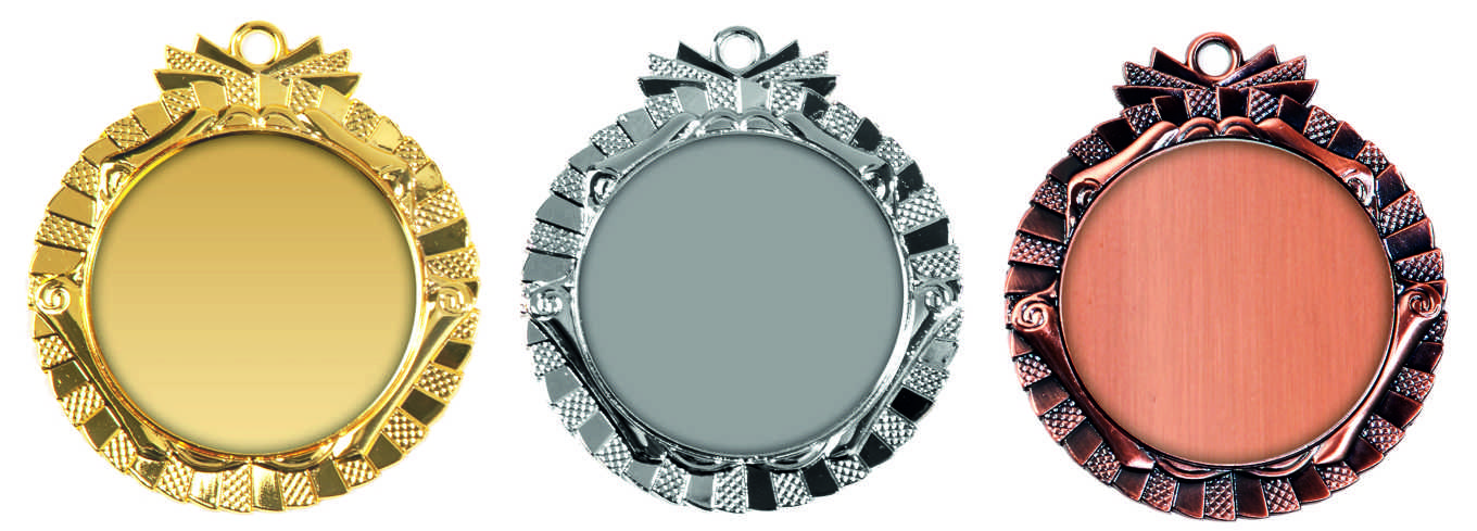 Zamak Medaille 70mm Lieferbar in Gold-Silber - Bronze-Copy